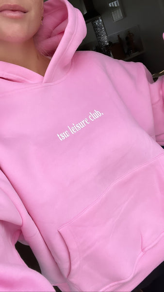 tsw leisure club - SEE THE GOOD pinky hoodie