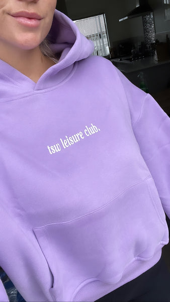 tsw leisure club - SEE THE GOOD purple hoodie