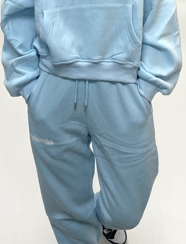 tsw leisure club - SEE THE GOOD icey blue trackpants