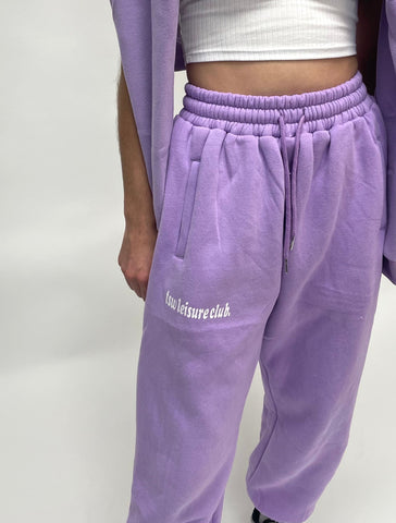 tsw leisure club - SEE THE GOOD purple trackpants