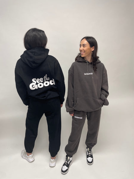 tsw leisure club - SEE THE GOOD trackpants black