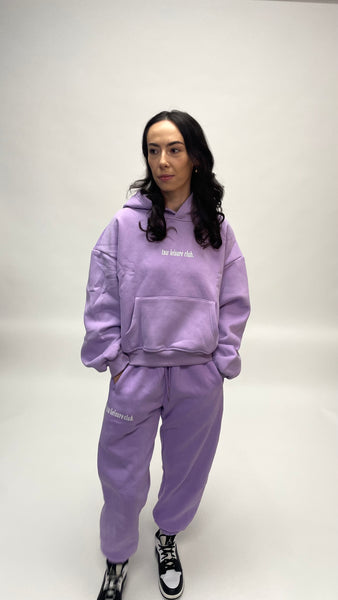 tsw leisure club - SEE THE GOOD purple hoodie