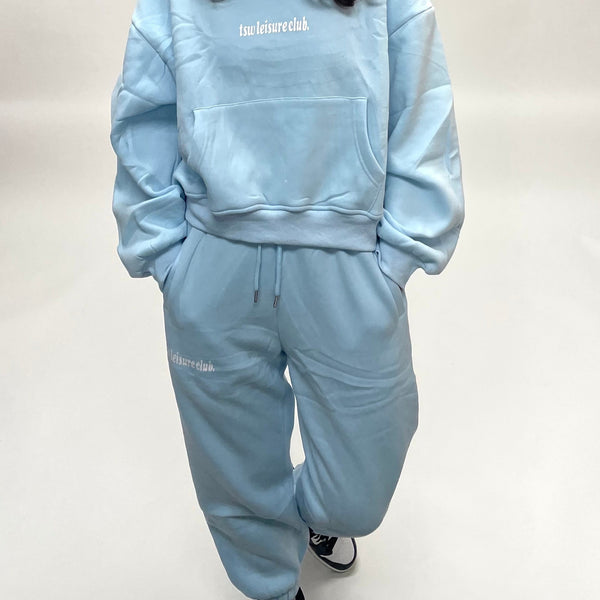 tsw leisure club - SEE THE GOOD icey blue trackpants