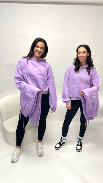 tsw leisure club - SEE THE GOOD purple hoodie