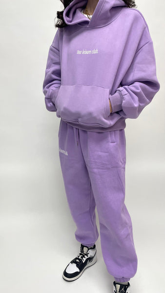 tsw leisure club - SEE THE GOOD purple trackpants