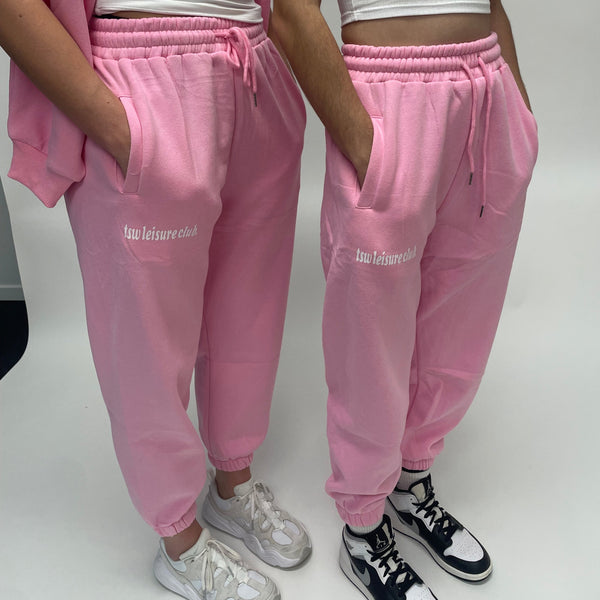 tsw leisure club - SEE THE GOOD pinky trackpants