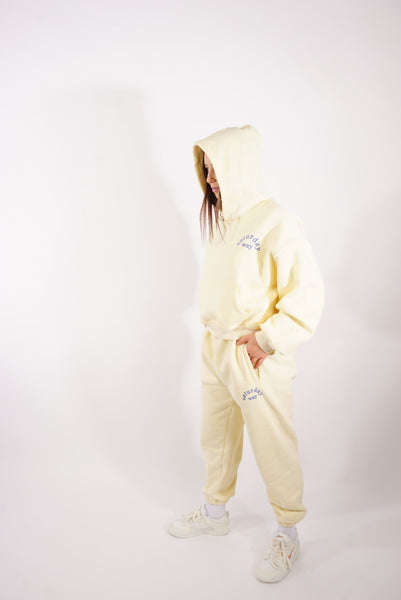 tsw leisure club - buttercream x royal blue hoodie