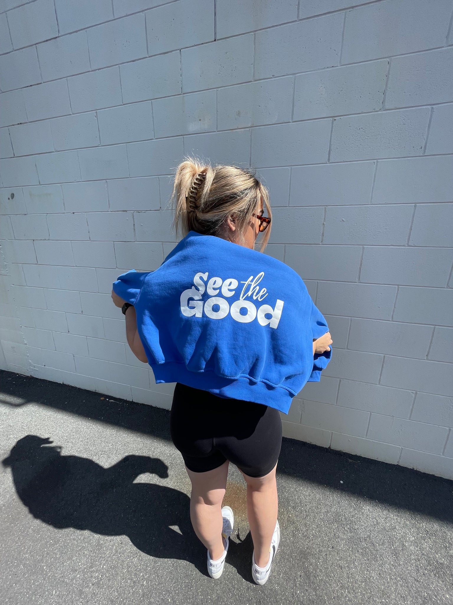 tsw leisure club - see the good' limited edition hoodie - royal blue