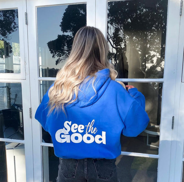 tsw leisure club - see the good' limited edition hoodie - royal blue