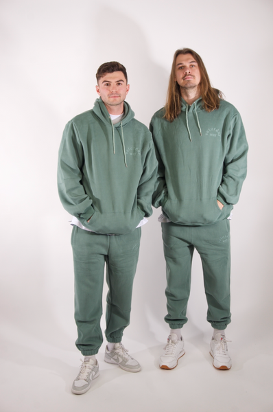 tsw leisure club - soft evergreen longline unisex hoodie